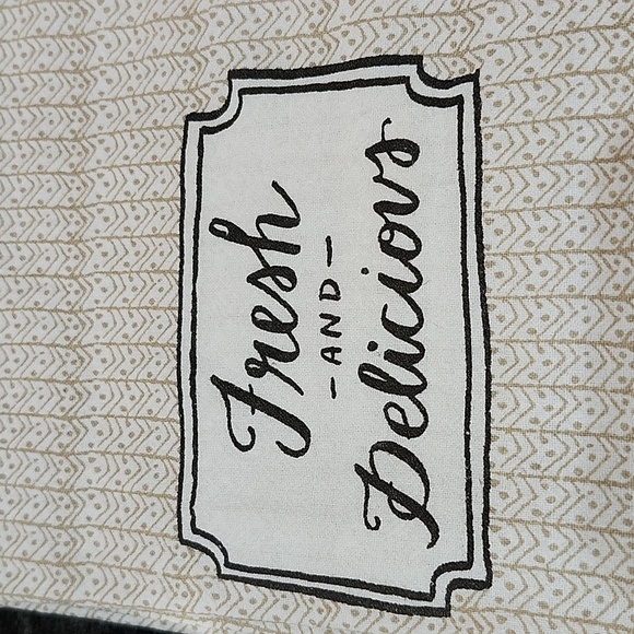 EMBROIDERED M&M MAKING IT SWEET & FRESH & DELICIOUS KITCHEN TOWELS SET-OF-2 - Picture 3 of 7